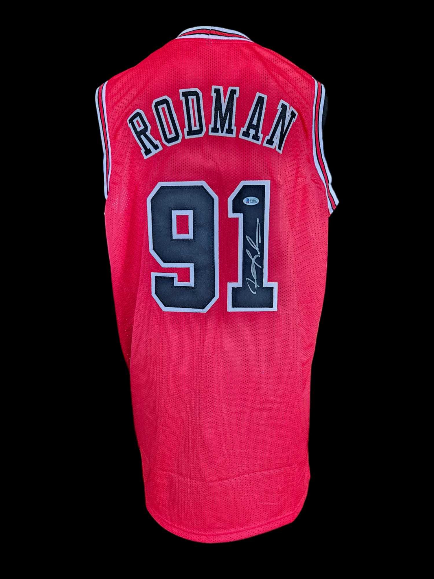 Autograf_pl NBA Dennis Rodman Chicago Bulls koszulka z autografem