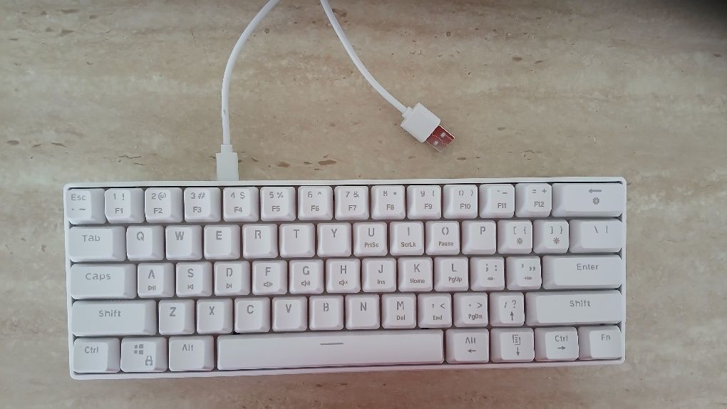 Klawiatura KRUX Qara 60 Biały