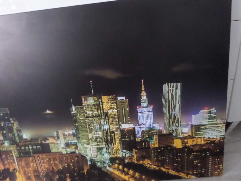 Obraz Warszawa nocą duży