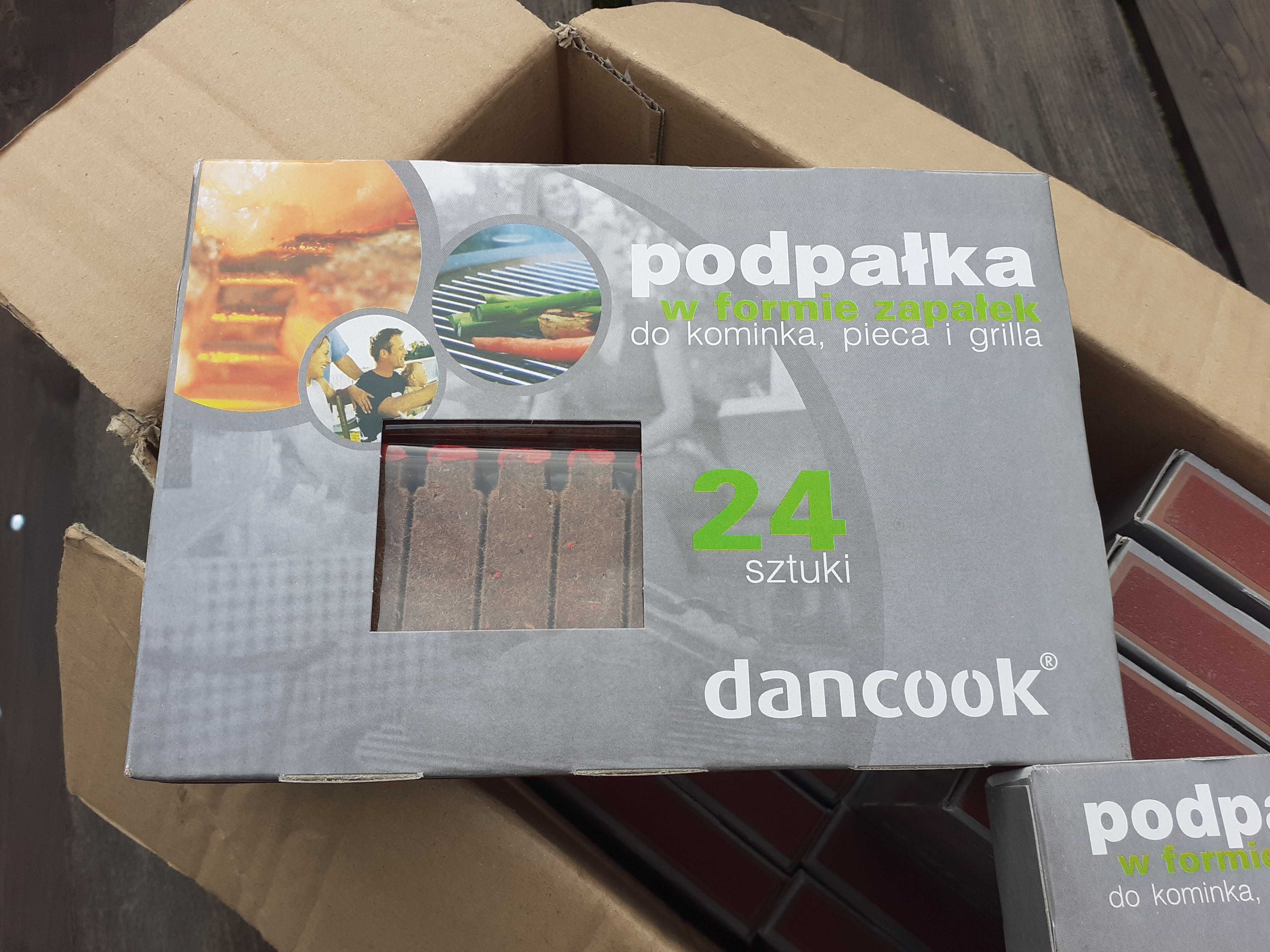 Podpałka w formie zapałek do kominka, pieca i grilla