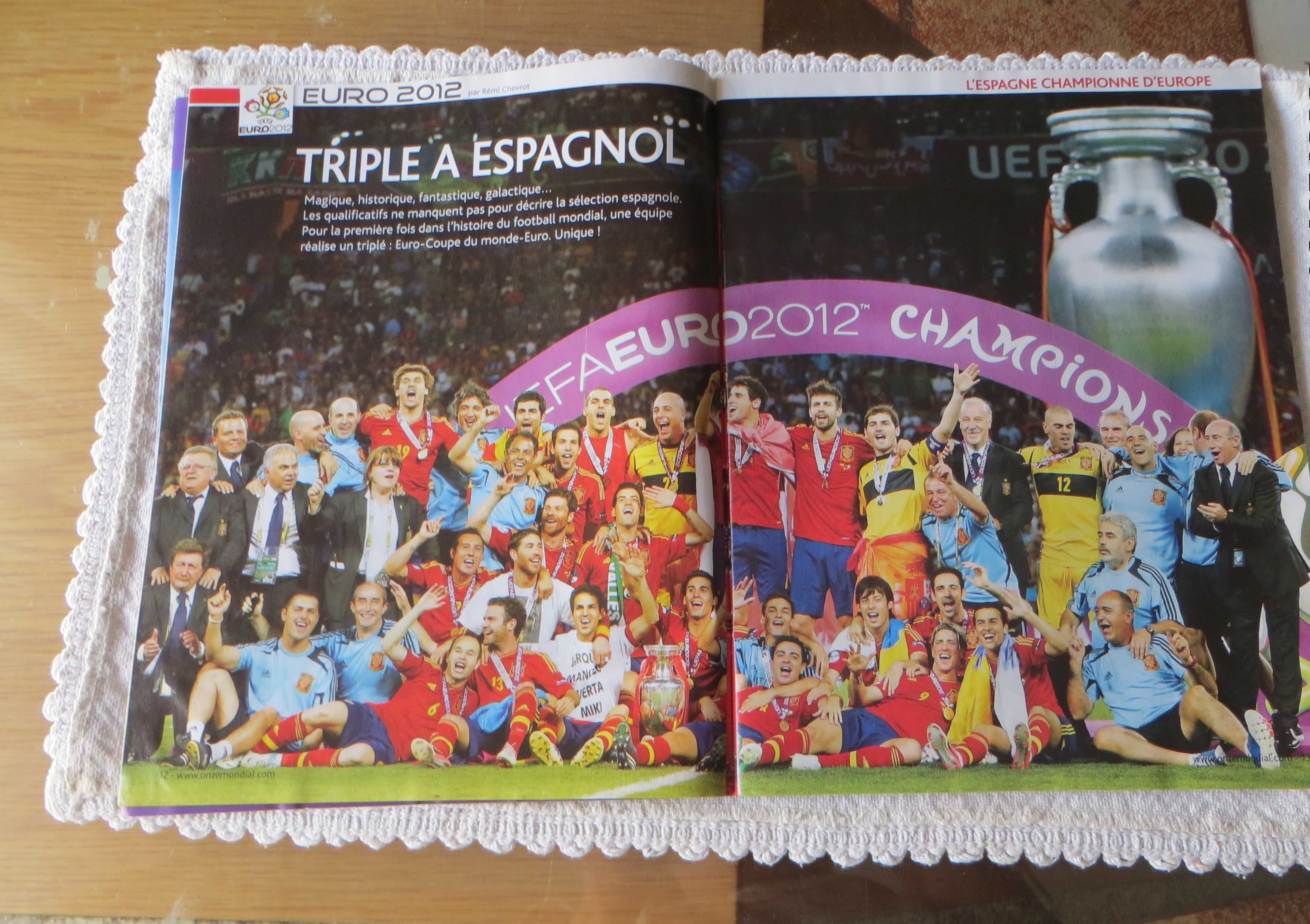 Revista Onze Mundial Especial Euro 2012  Poster Gigante equipa Espanha