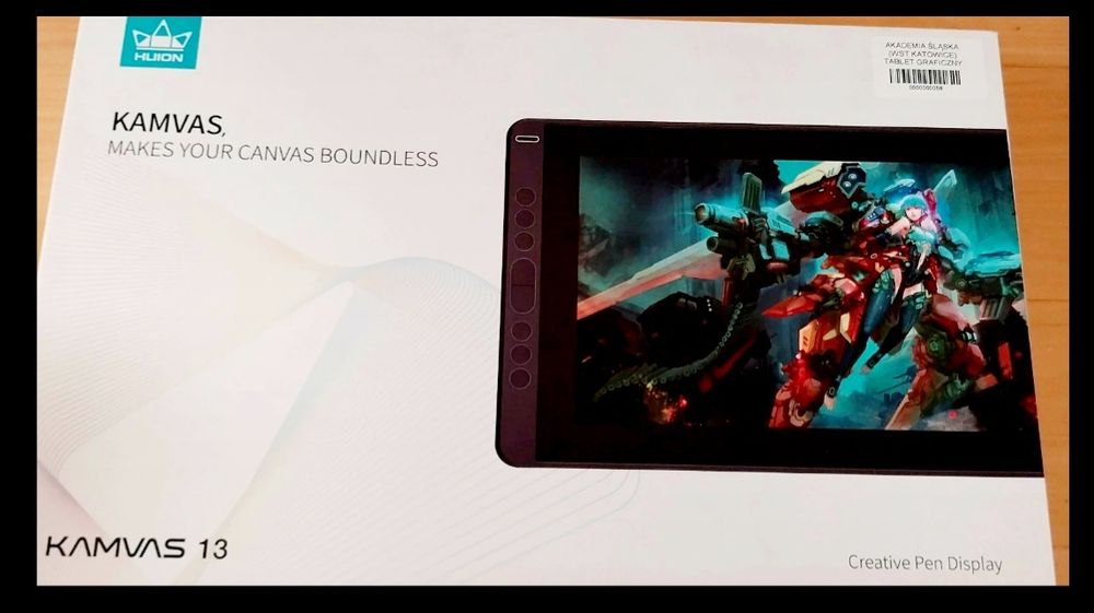 Nowy Tablet graficzny 13.3" HUION Kamvas
NOWY Tablet piórkowy