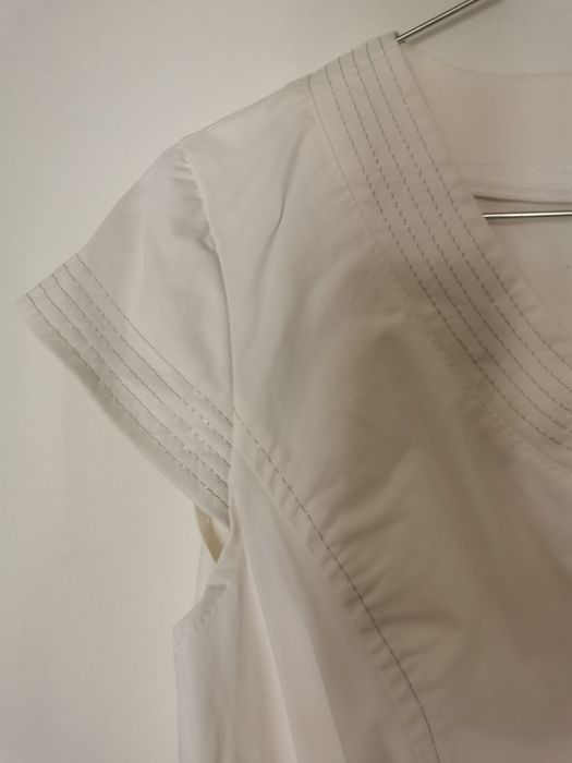 Komplet biały sukienka marynarka vito vergelis rozmiar 38