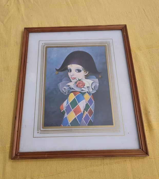 Quadro Antigo parede medidas nas fotos