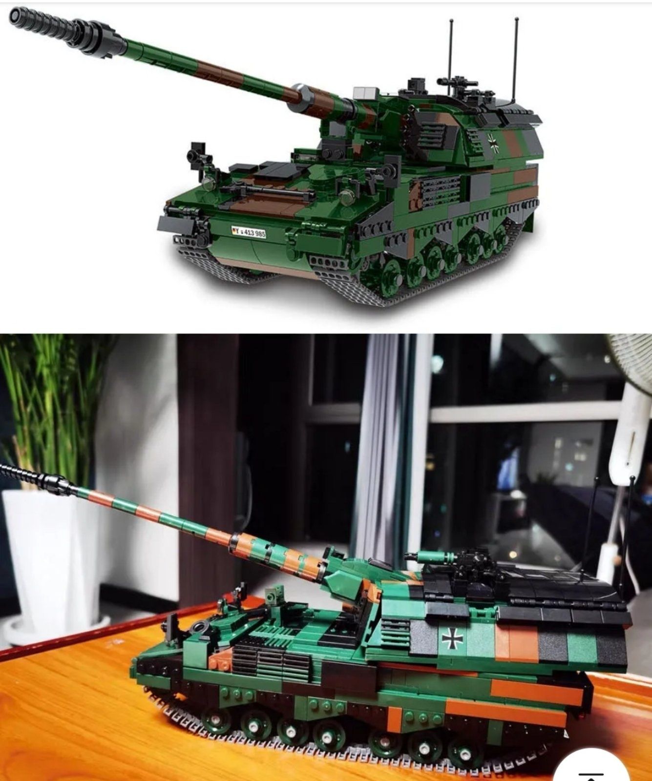 Конструктор танк САУ PzH 2000 лего 1345 шт подарочный Совместим с LEGO