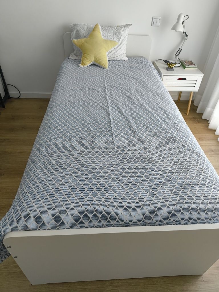 Cama SLÄKT 90x200 com cama extra e arrumacão
Estr cama c/cama-gavet+