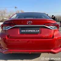 Спойлер накладка лип сабля Toyota Corolla Тойота Корола 2018+