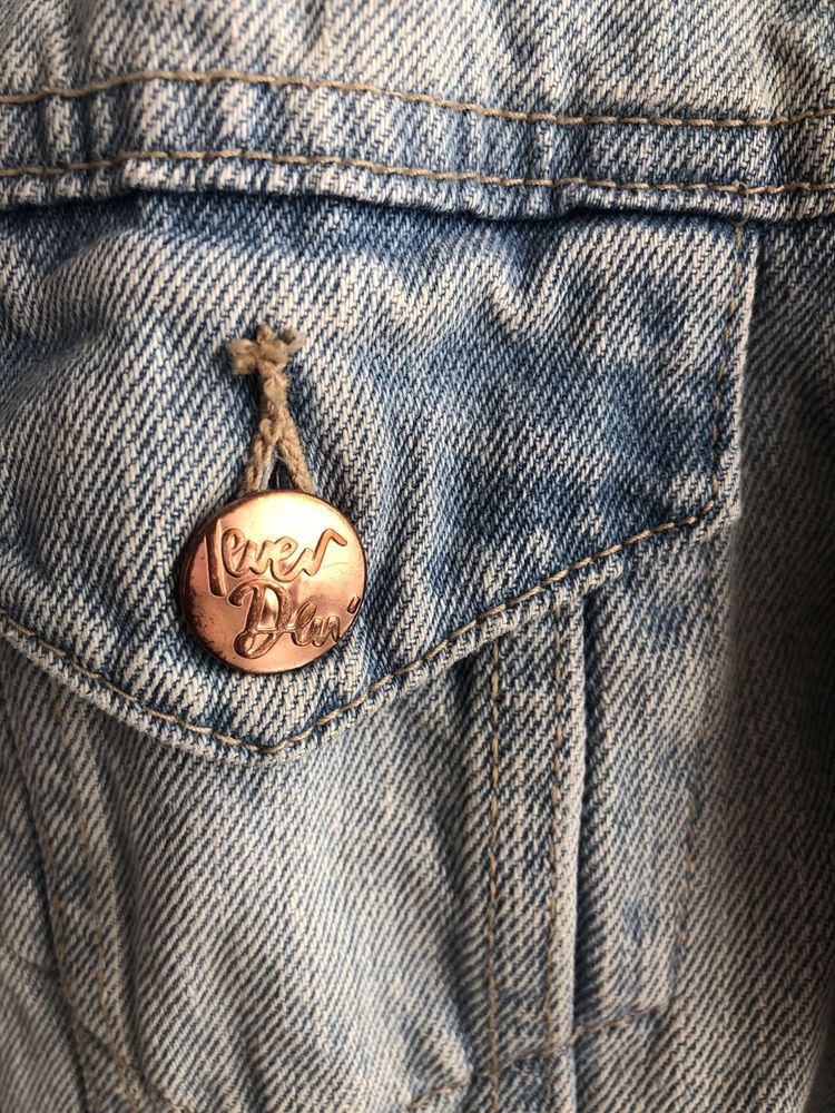 Kurtka jeansowa jasny jeans katana vintage