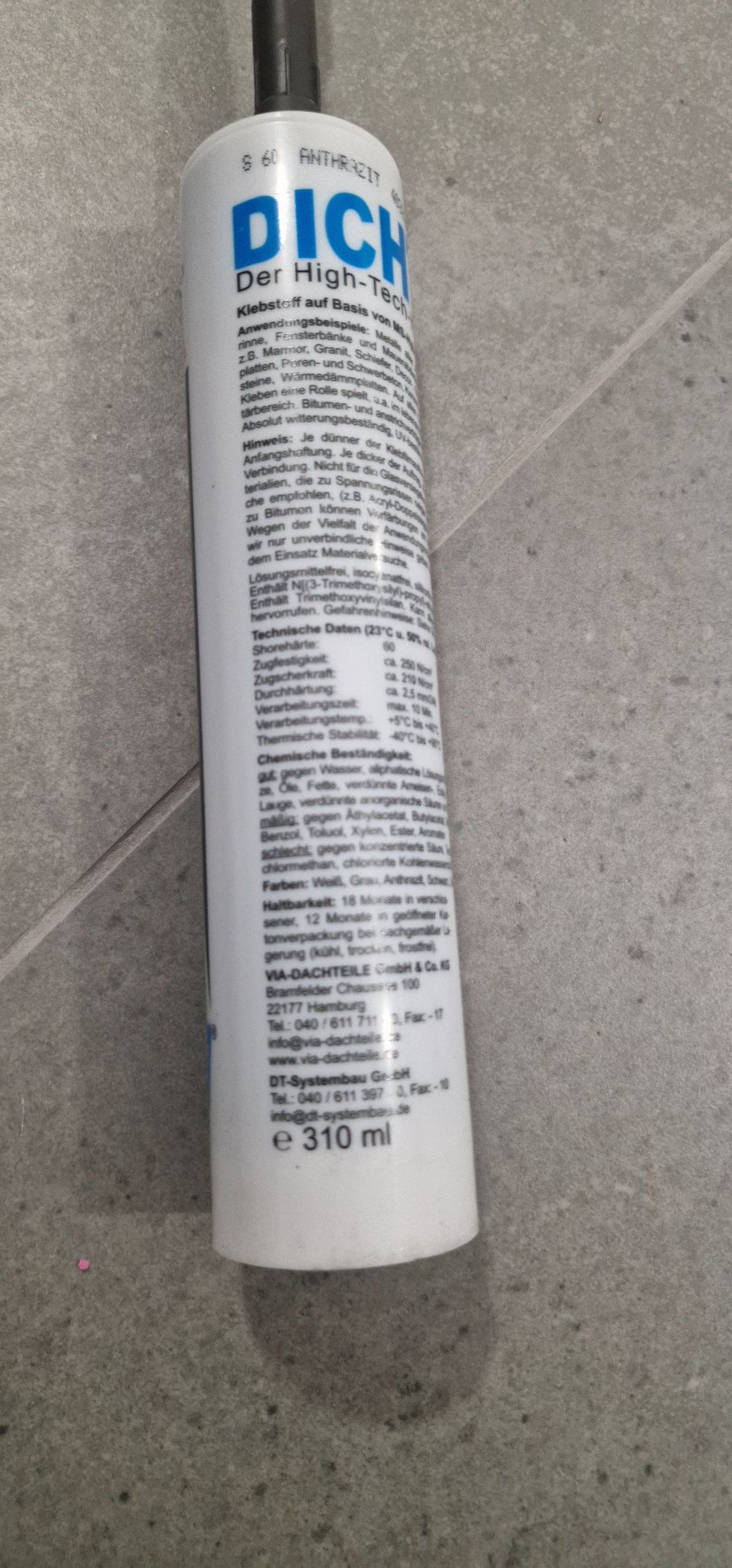 Uniwersalny klej uszczelniający, dekarski hight-tech kolor  Niemieckia