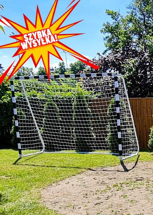 BRAMKA DO PIŁKI NOŻNEJ Z SIATKĄ *nowa* mocna solidna bramka metalowa