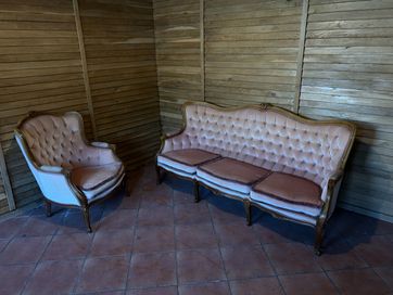 zestaw Ludwikowski , Kanapa+Fotel+stolik