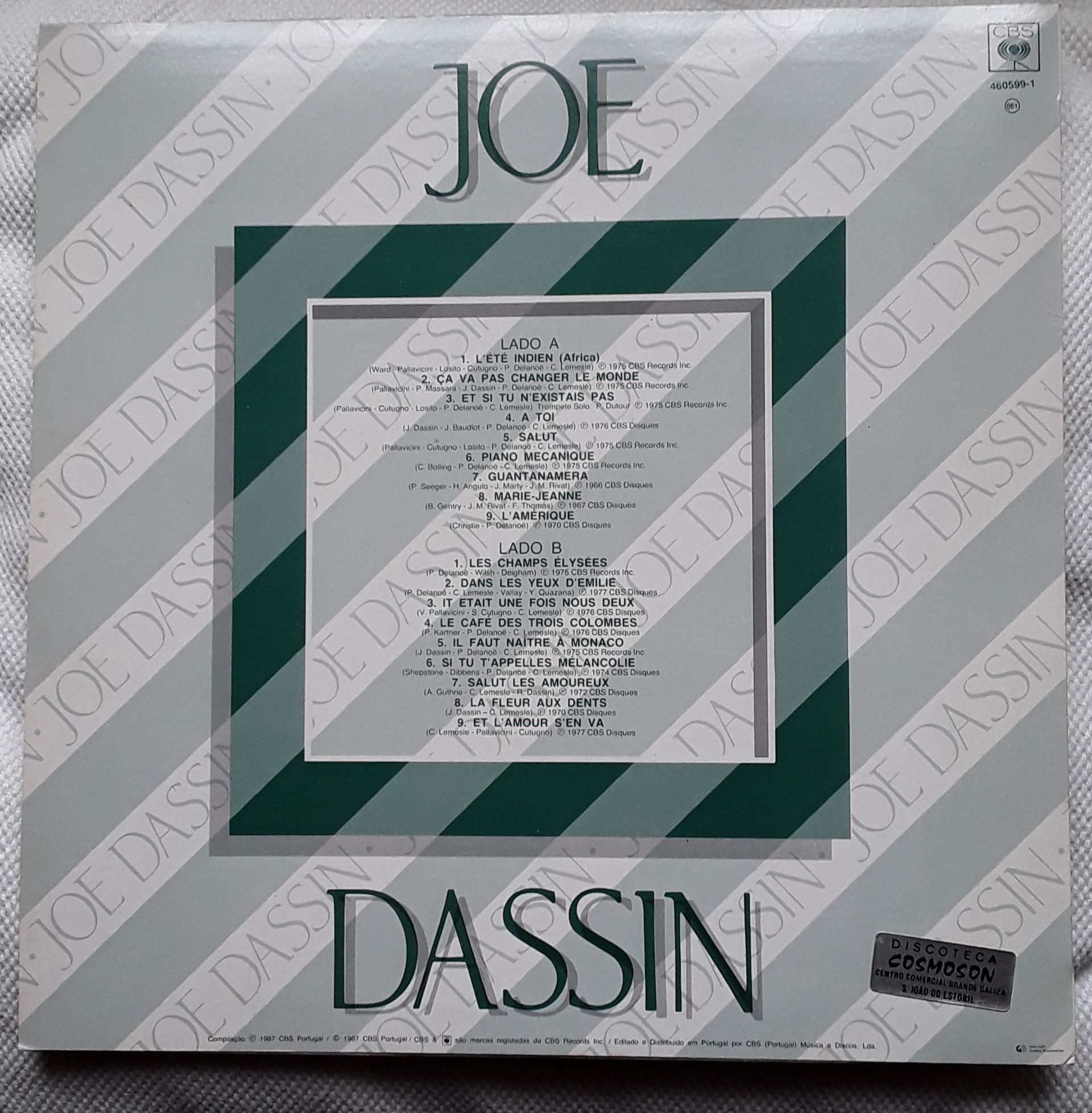 Disco LP vinil de Joe Dassin, 1 (Uma) Hora com...