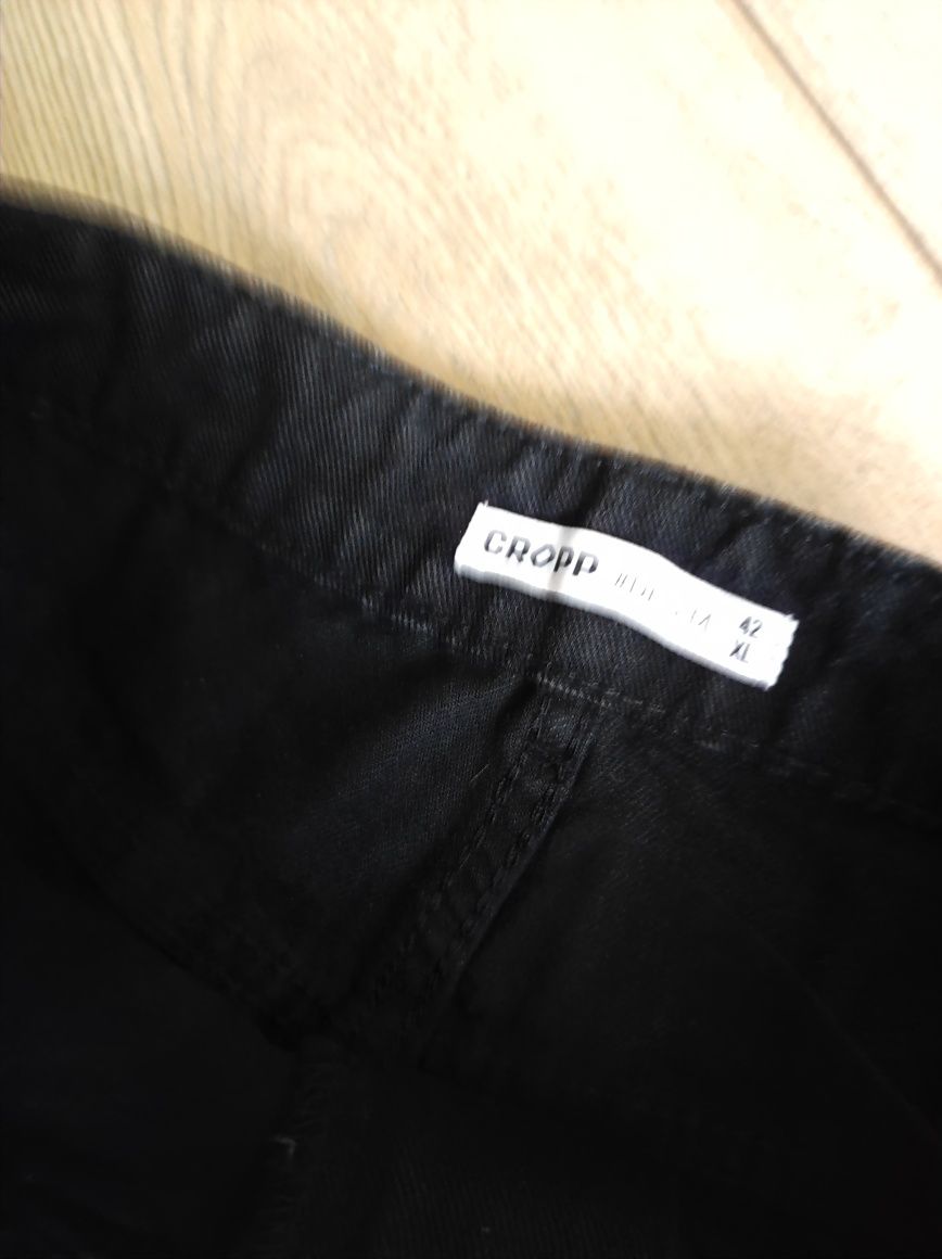 Czarna jeansowa spódnica Cropp XL 42