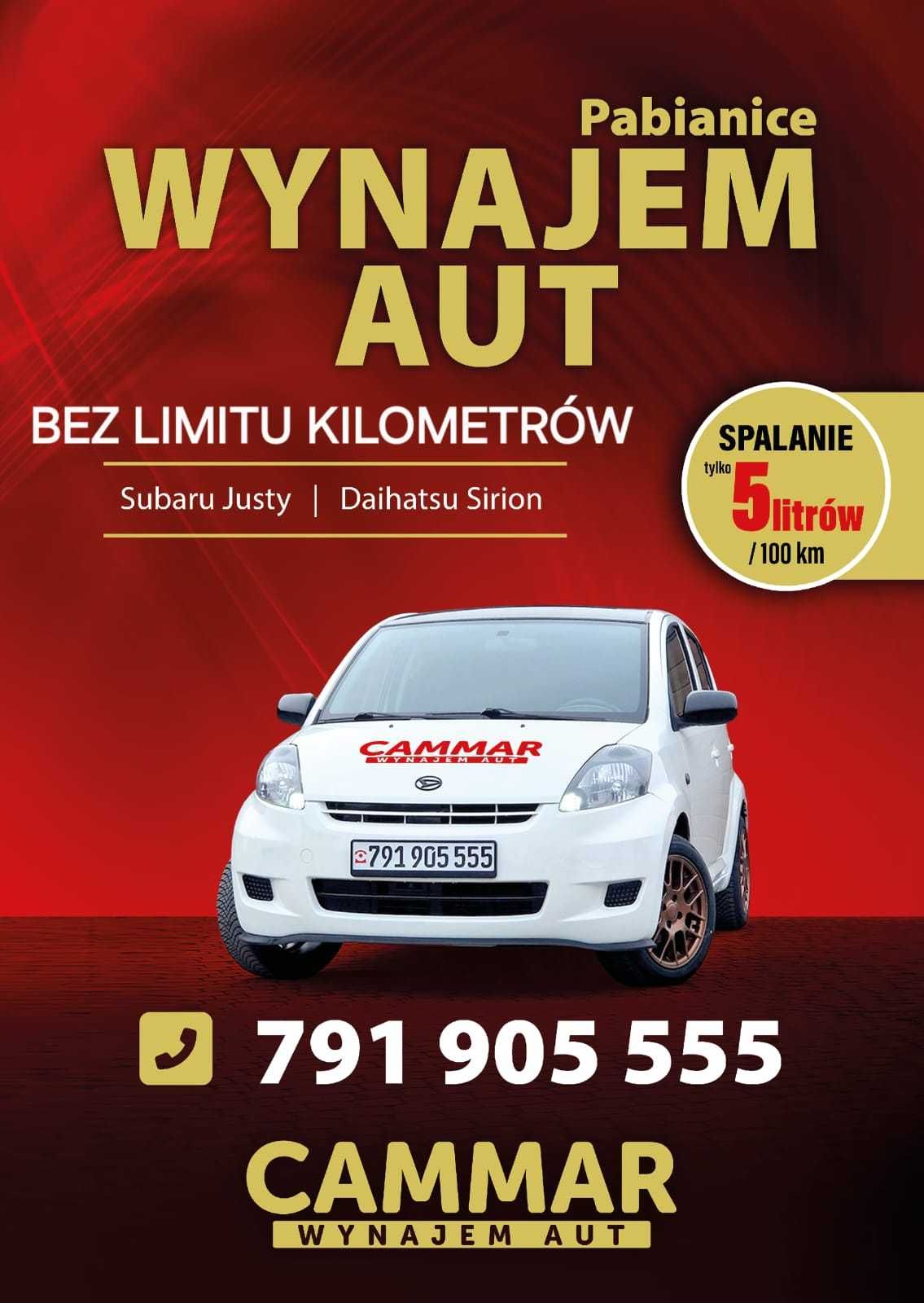 Wynajem aut*wypożyczalnia samochodów*Łódź/Pabianice/Zgierz  5l/100km