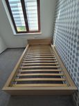 IKEA - MALM  Rama łóżka 120x200cm,, okleina dębowa