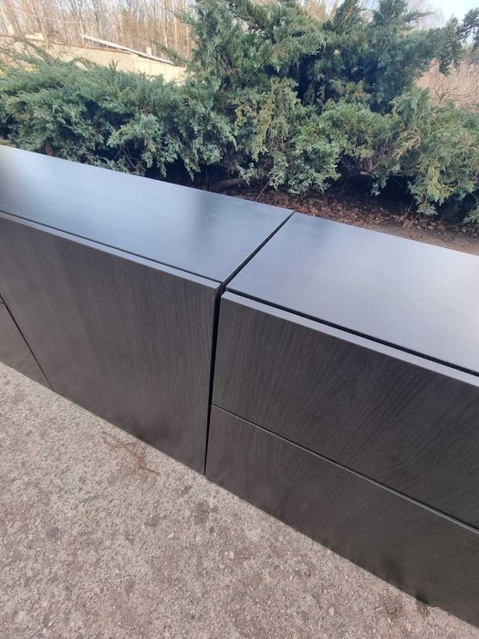 Komoda czarny-brąz IKEA BESTA komody regały  120x42x65 cm
