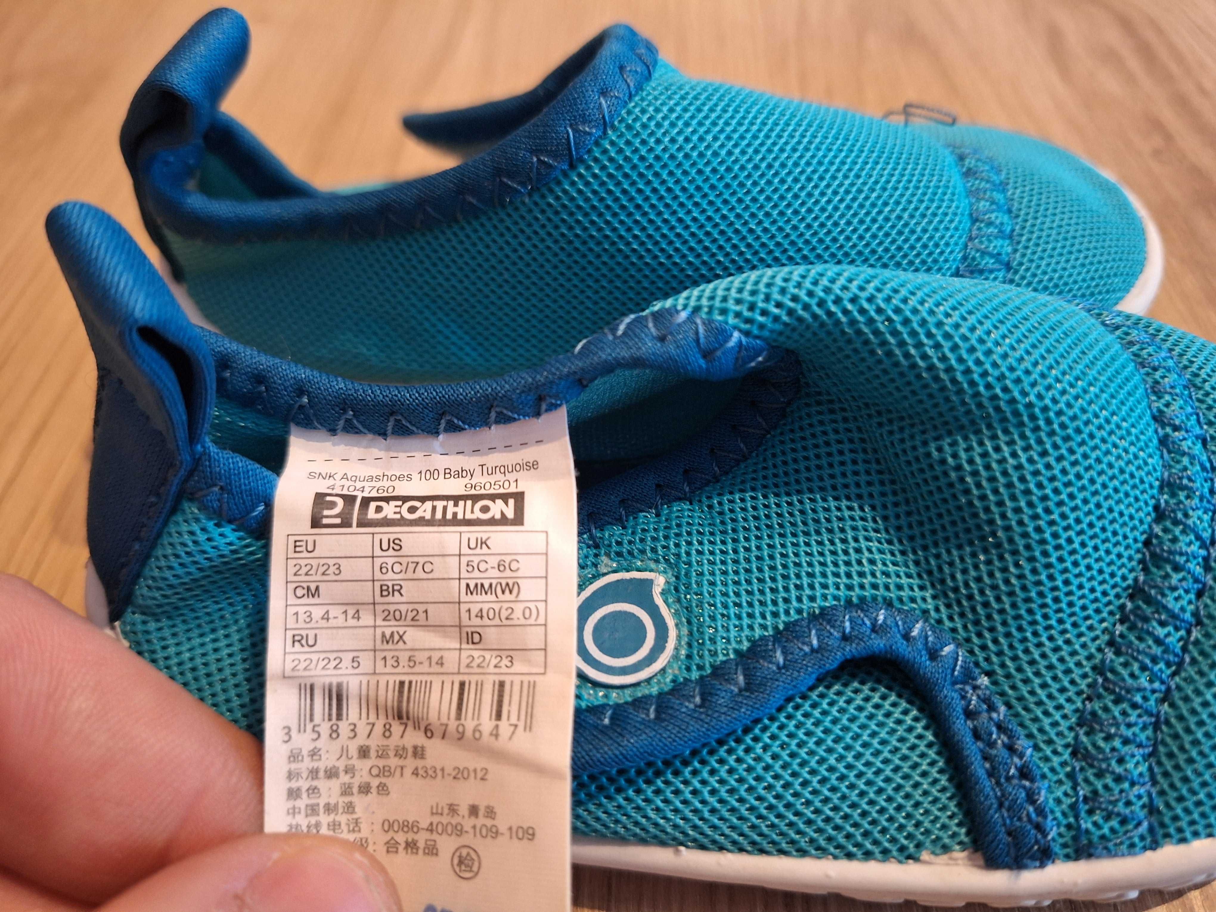 Dziecięce buty do wody / kapcie do przedszkola rozm. 22-23