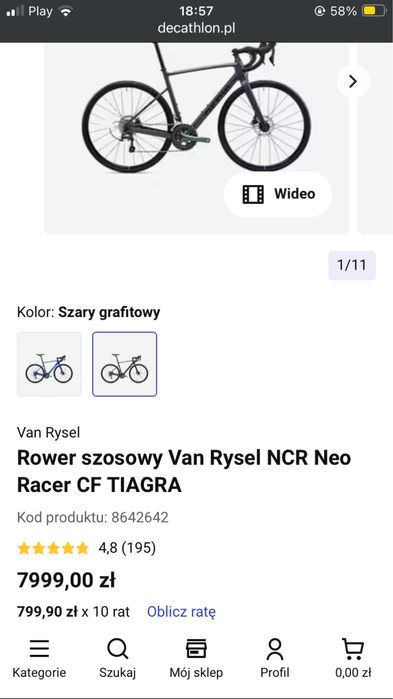 Rower szosowy Van Rysel NCR Tiagra / kolarzówka