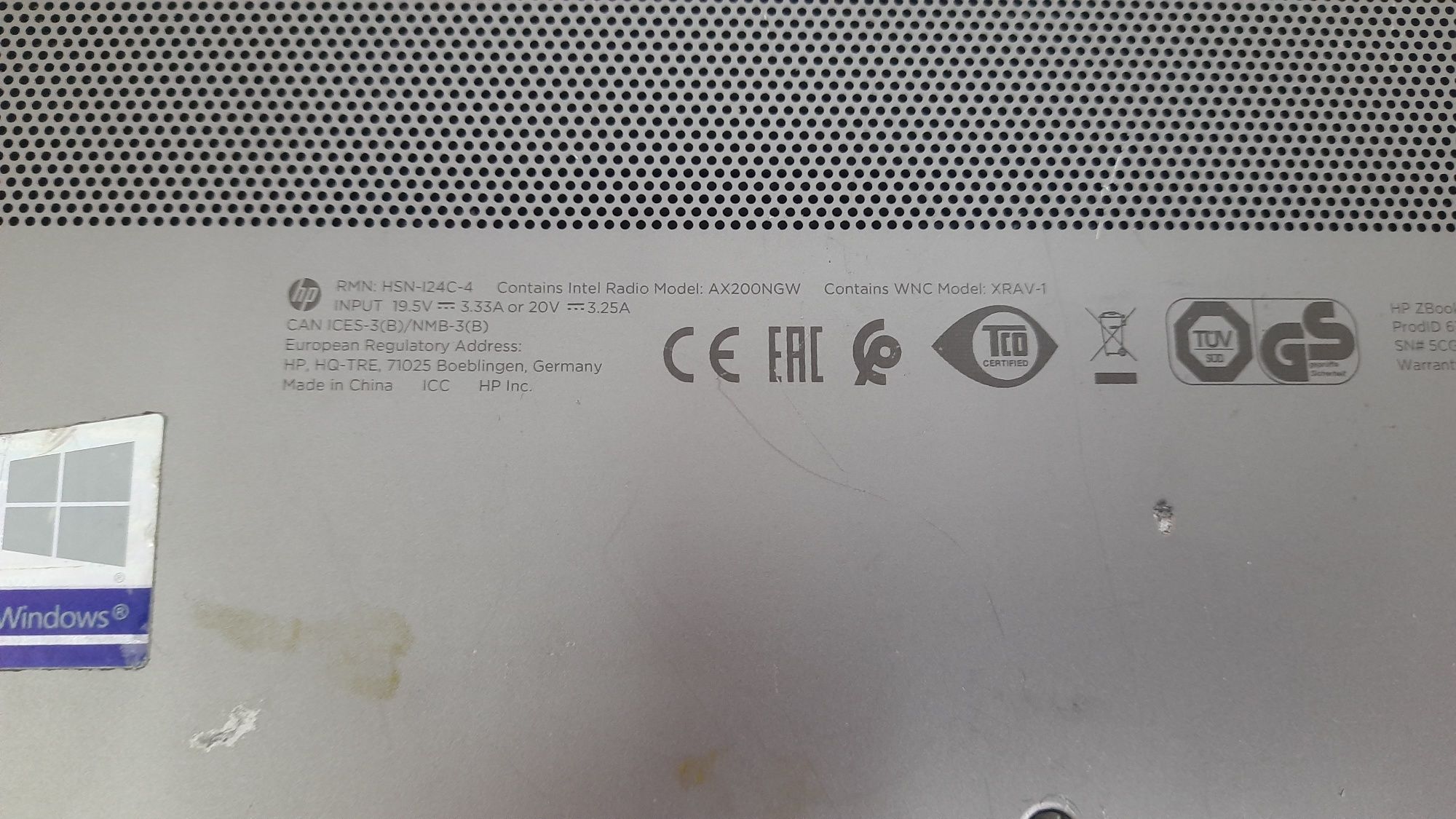 Ноутбук Hp zbook 14u g6 Intel Core i7-8565U не включається