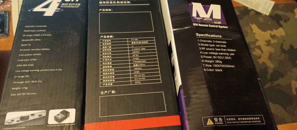 Пульт для машинки лодки с приёмником на выбор