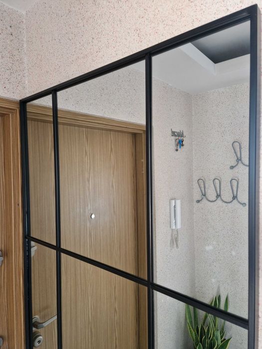 Duże Lustro JYSK STUDSTRUP 80x180 cm czarne w stylu LOFT. Bardzo dobre