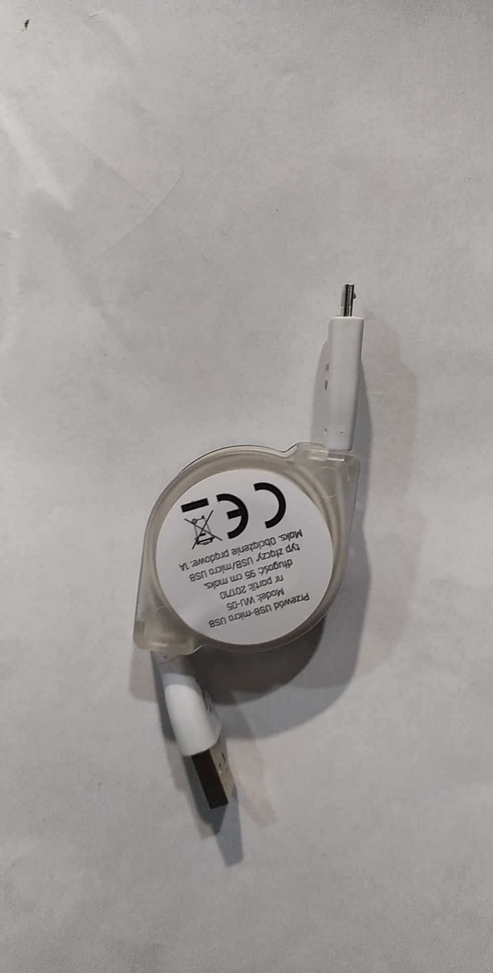 Kabel USB - Micro USB Regulowany WU-05 BIAŁY