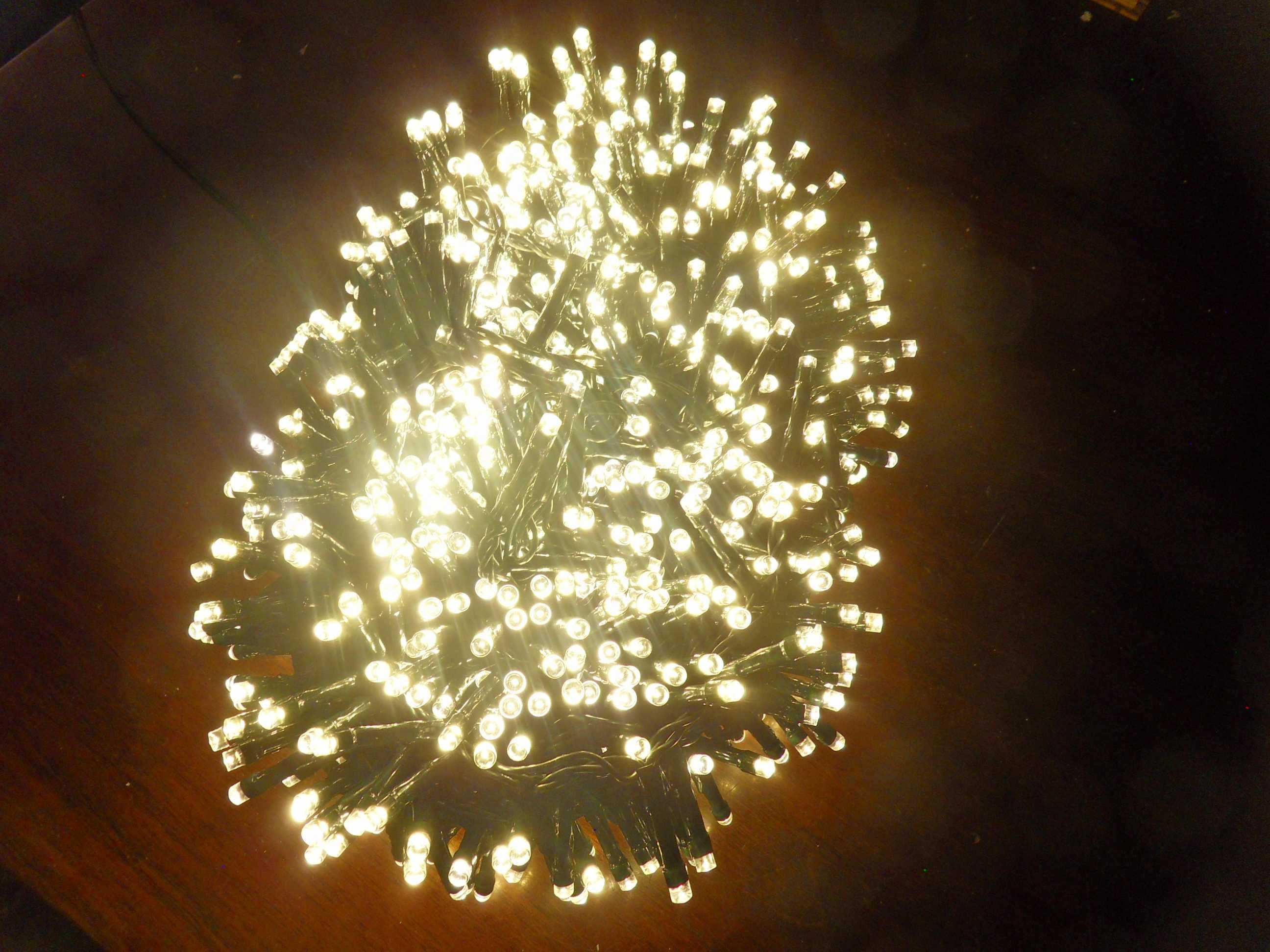 Światełka 1000LED na sznurze ciepła biel