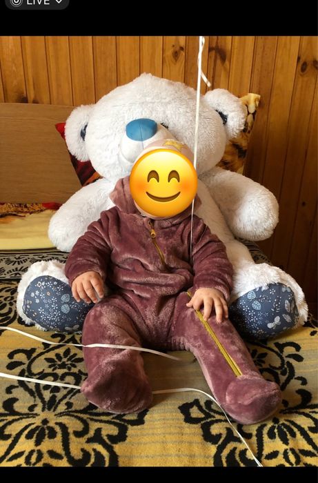 Велюровий комбінезон на дівчинку