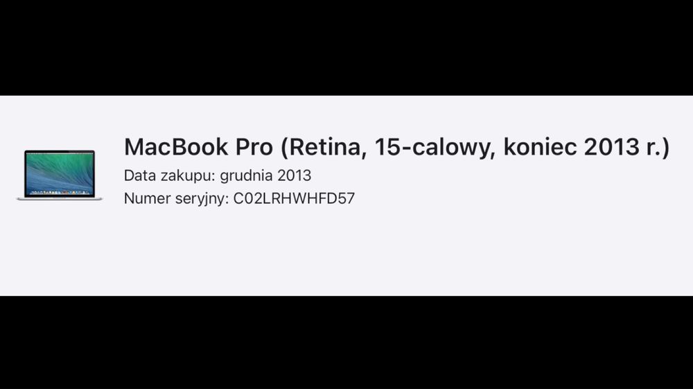 MacBook Pro 15 Late 2013 Retina A1398