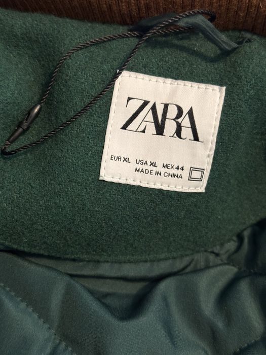 Kurtka męska bejsbolówka Zara zielona