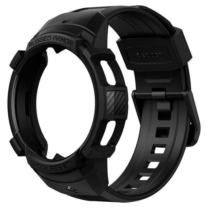 Spigen Rugged Armor ”Pro” Galaxy Watch 4 Classic 46 Mm Matte Black