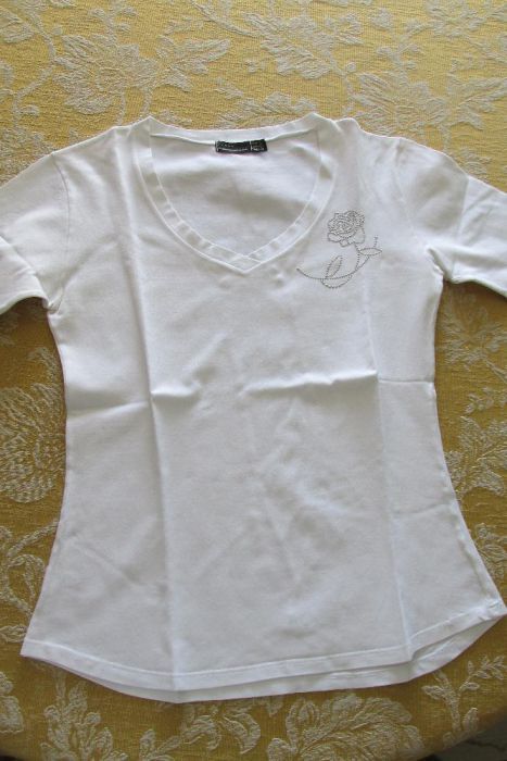 T-shirt branca da Zara