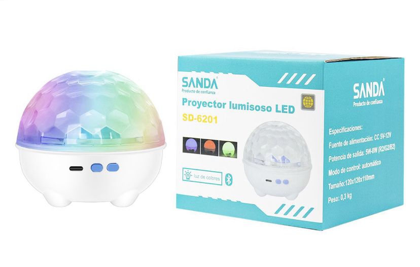 Projetor luminoso para festas