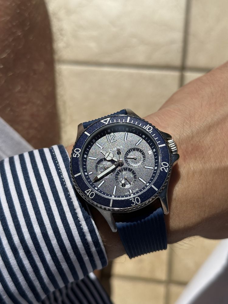 Zegarek Timex TW2U13200 Niebieski srebrny bransoleta