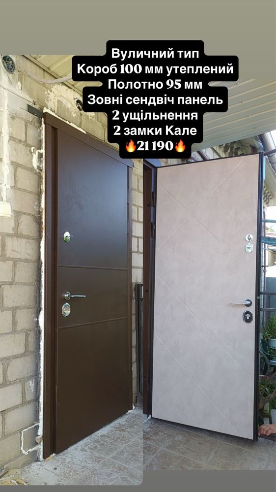 Вхідні двері від економ класу до преміум