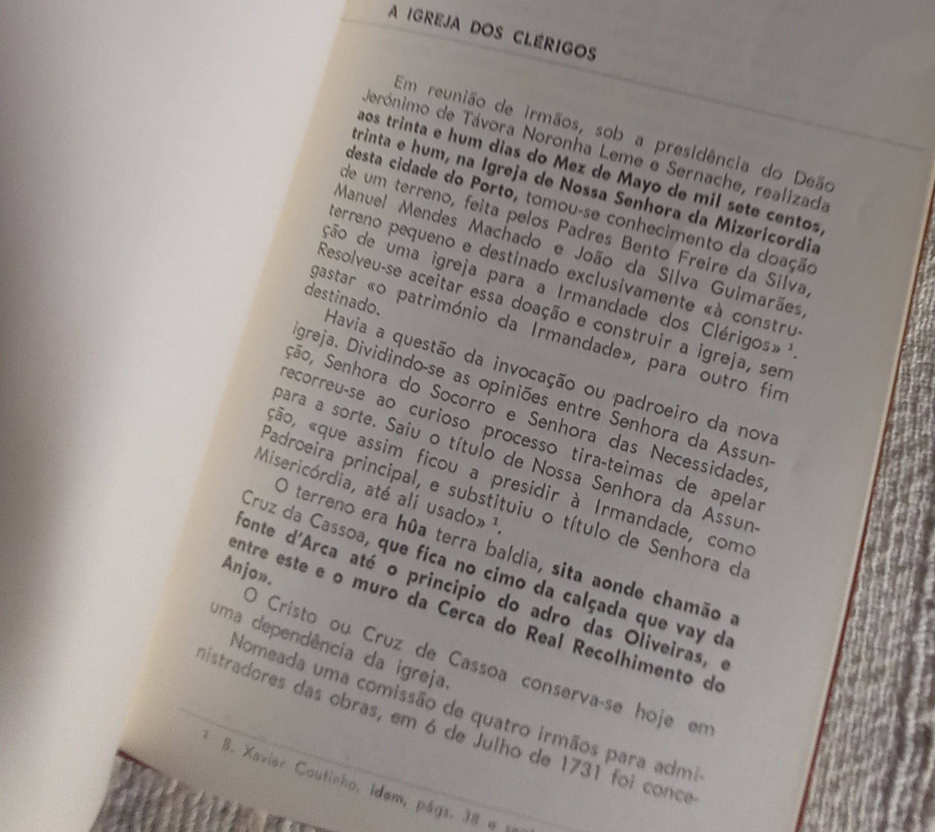 Documento dos anos 70 sobre a Torre dos Clérigos