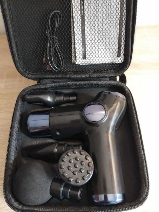 Pistolet do masażu MASSAGE GUN HYKKER 4 końcówki