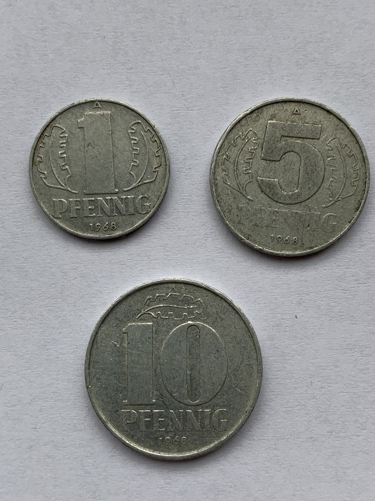 Монеты  ГДР Pfennig