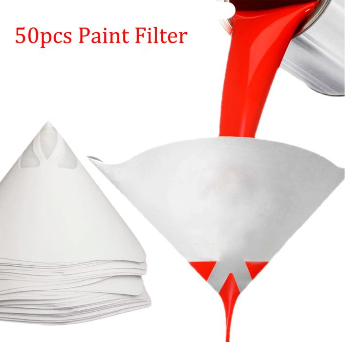 50Pcs Filtro Cônico de Pintura em Papel