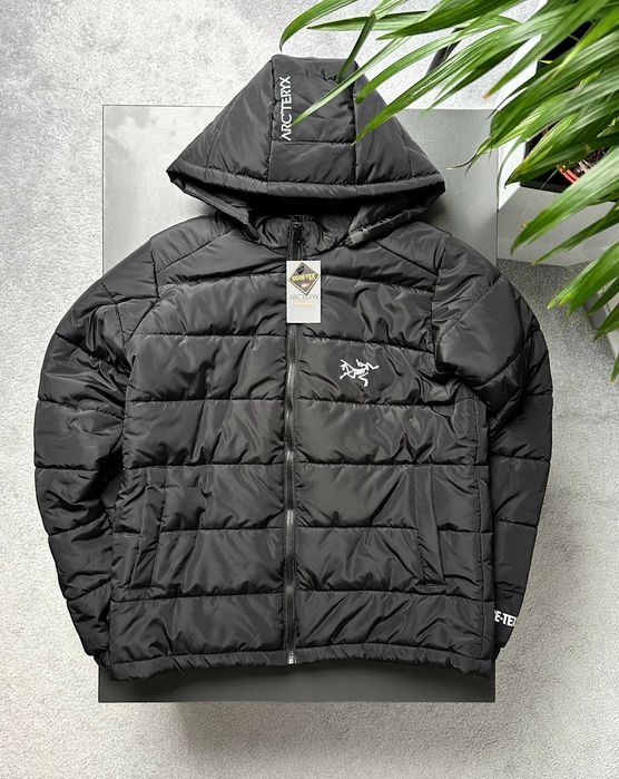 Мужской пуховик Arcteryx - Куртка черная Артерикс - GorEtex