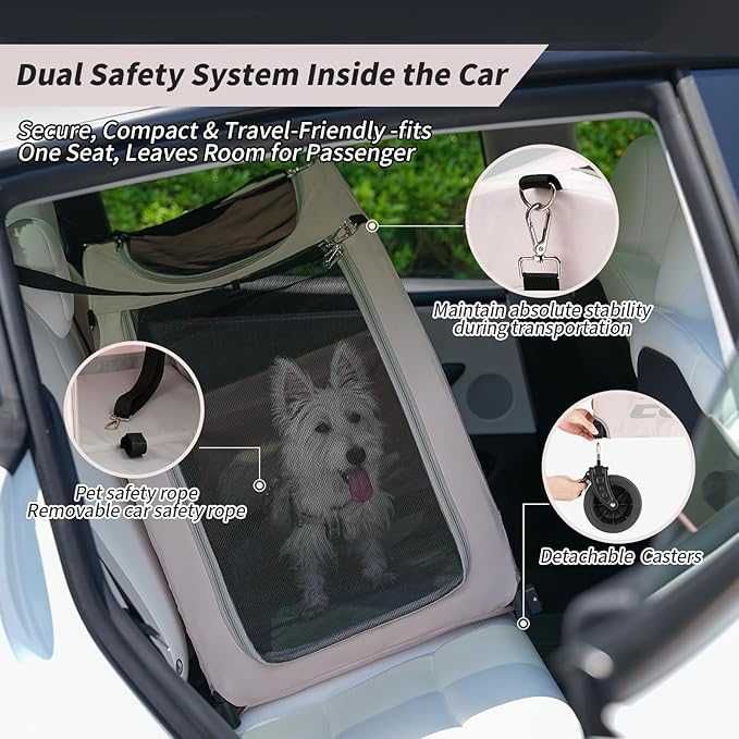 Wózek dla psa kota transporter na kółkach do 20kg