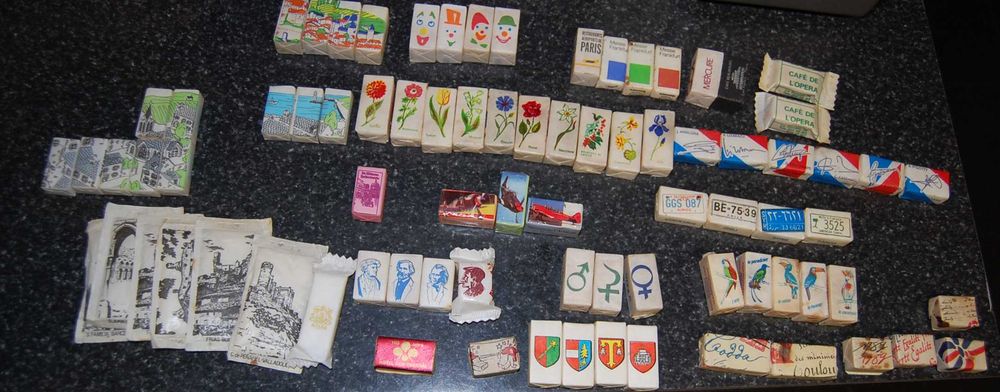 Pacotes de açúcar antigos e estrangeiros. Lote de 146.