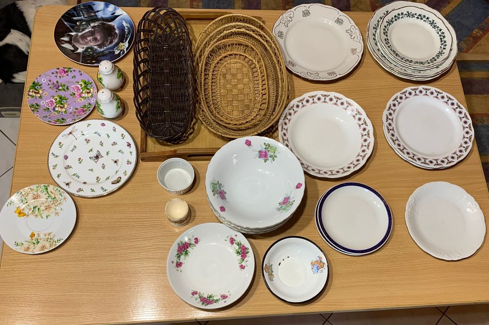 Zastawa stołowa - Bolesławiec, Wawel, Wałbrzych + inne - vintage PRL