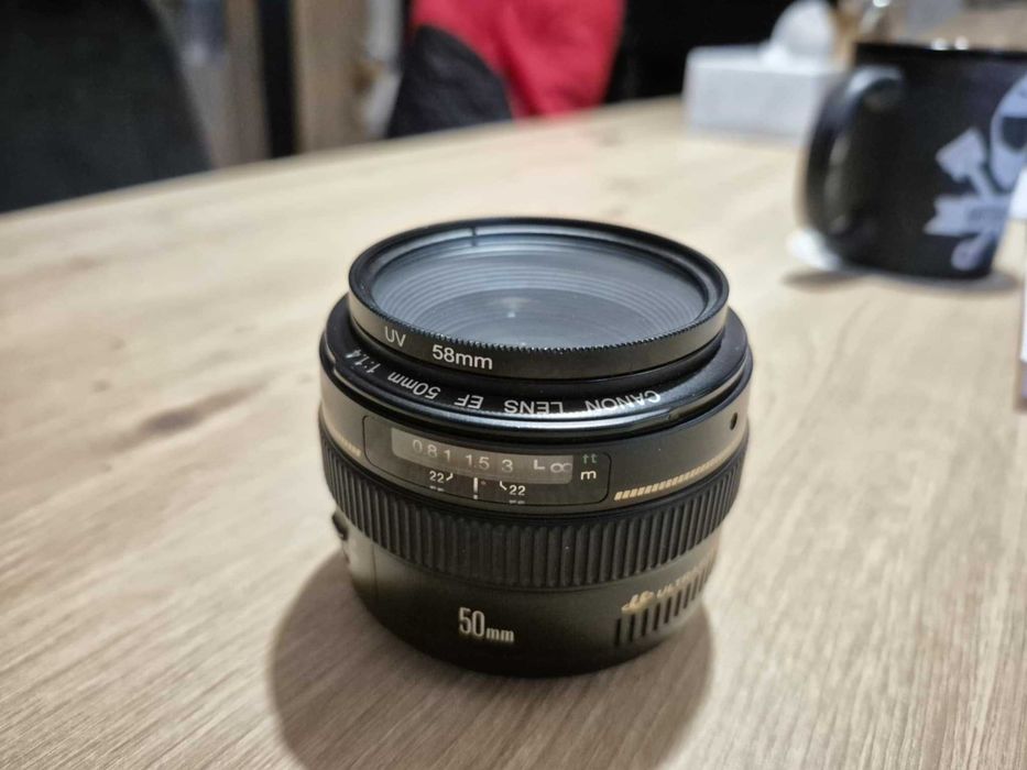 Obiektyw Canon USM 50mm 1.4 stan bdb