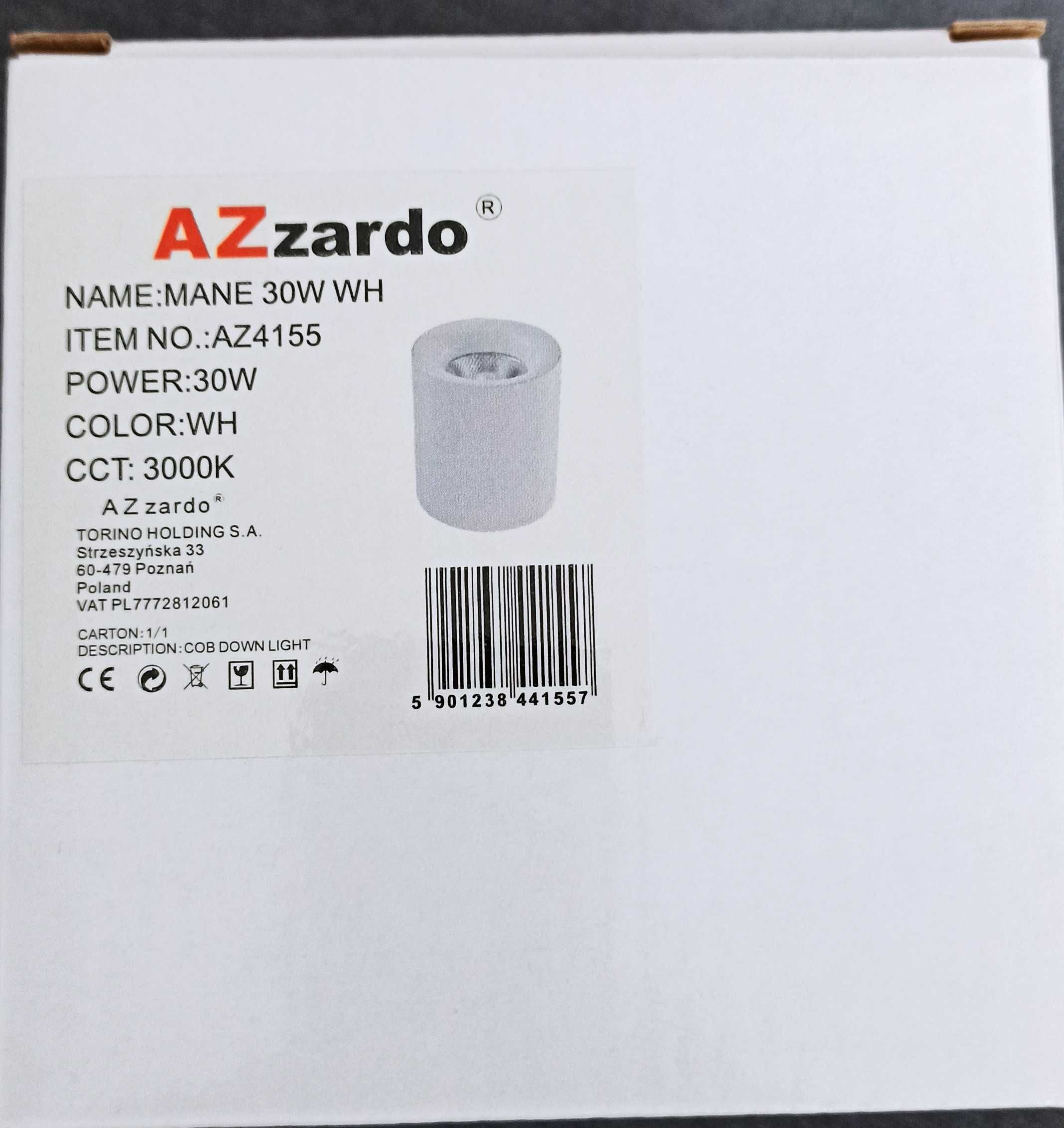 Oprawa sufitowa Mane 30W Azzardo AZ4155 nowa