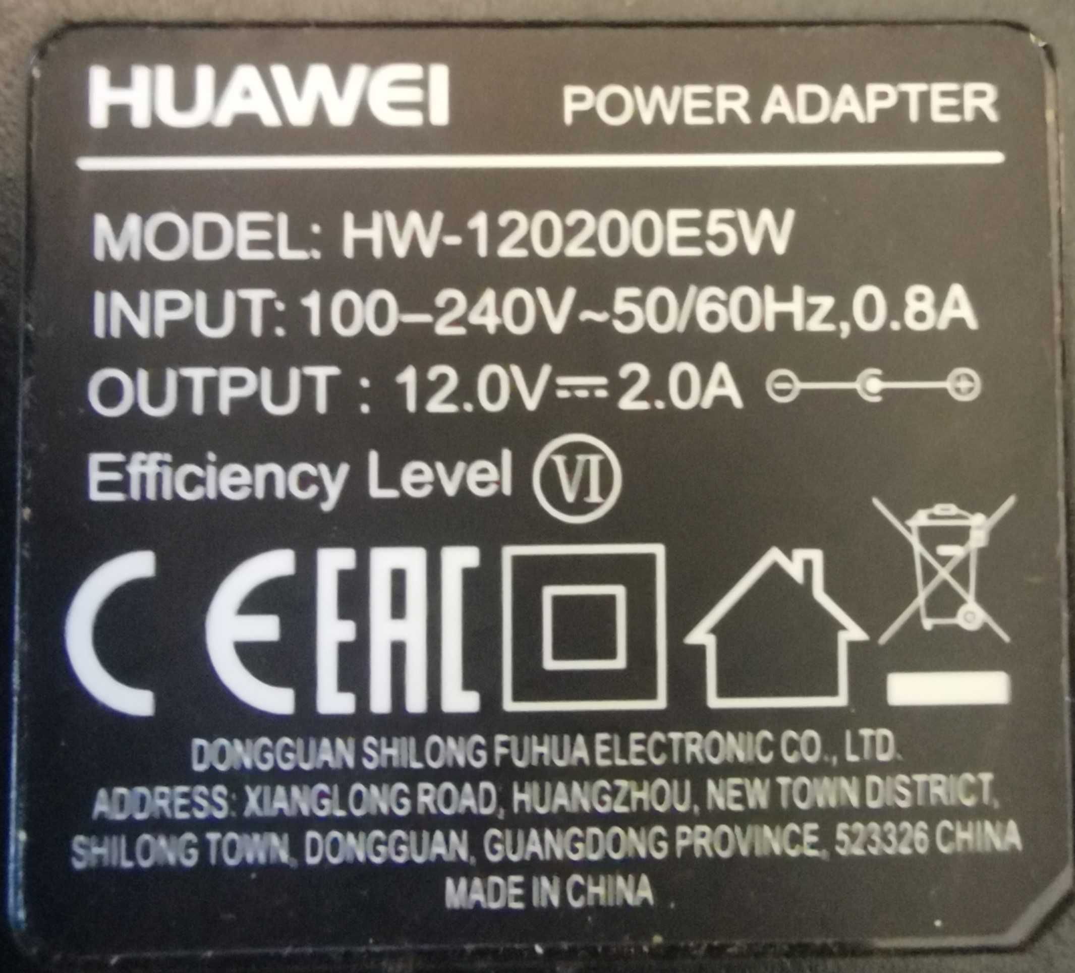 zasilacz huawei 12v 2a wtyk: 5,5 mm x 2,1 mm
