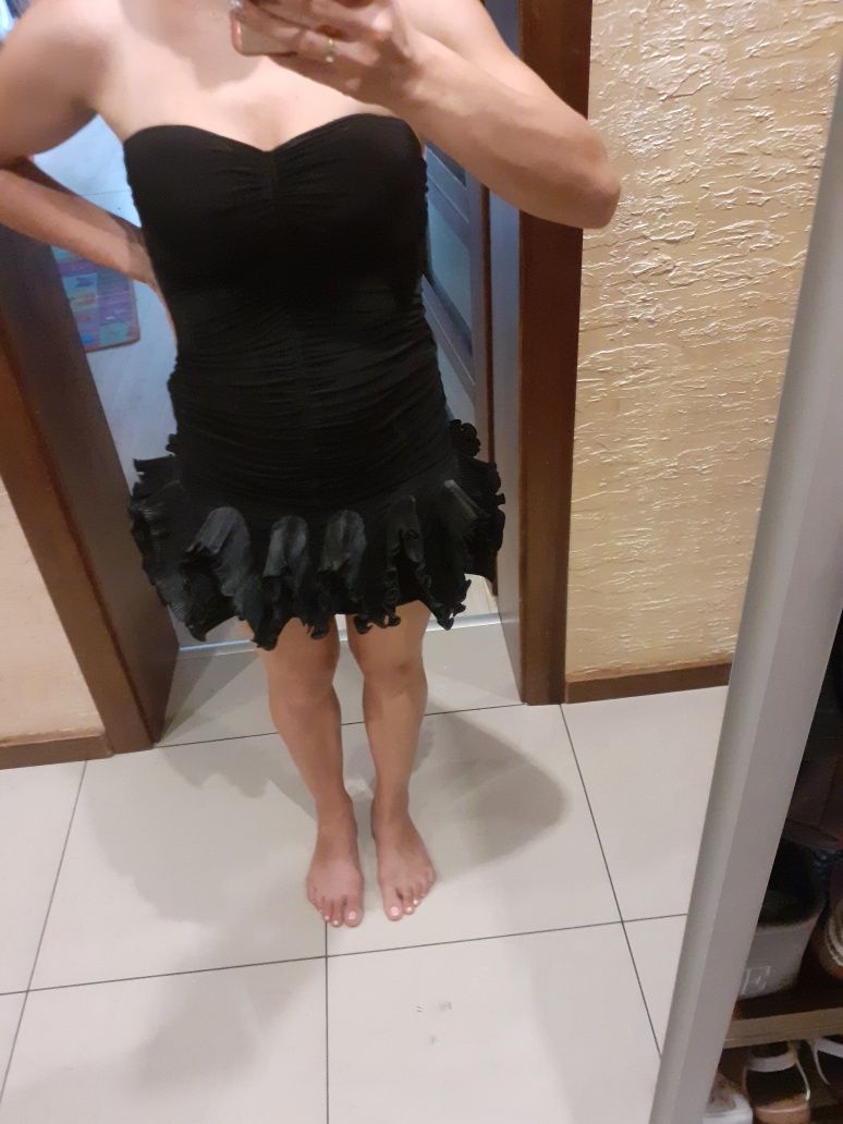 Sukienka czarna ,krótka,rozm S