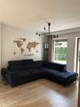 Narożnik sofa wypoczynek Agata Meble Marola granatowy