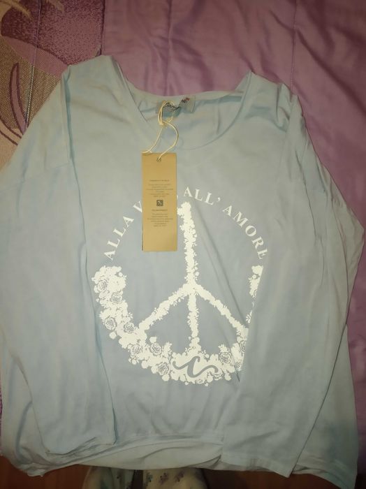 Vendo camisola turquesa nova com etiqueta