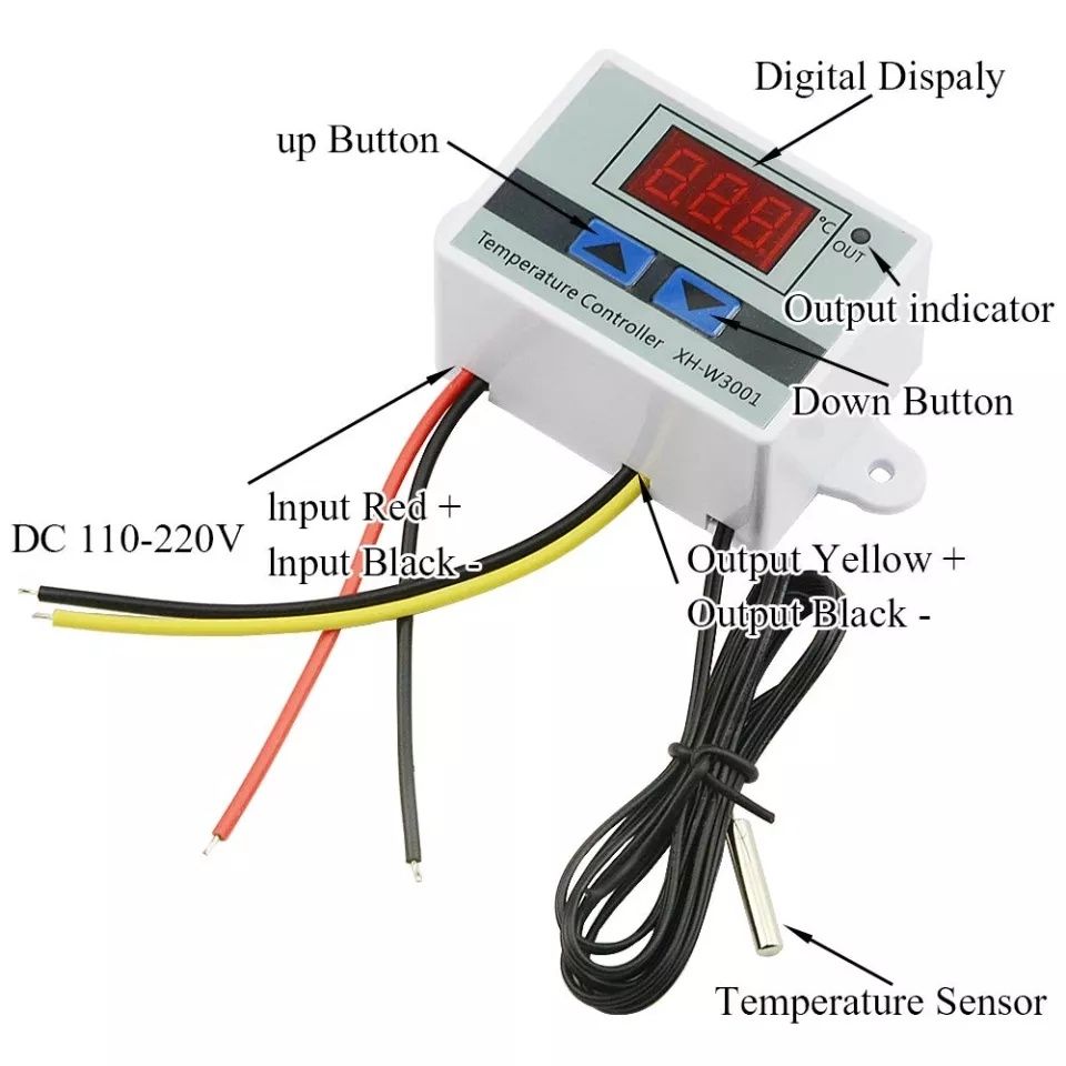 Termostato digital 12v dc